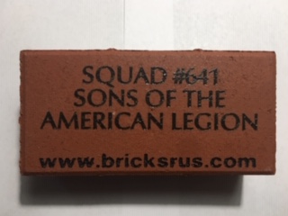 Sons of American Legion Squad #641 "COST OF FREEDOM" Buy a Brick Campaign