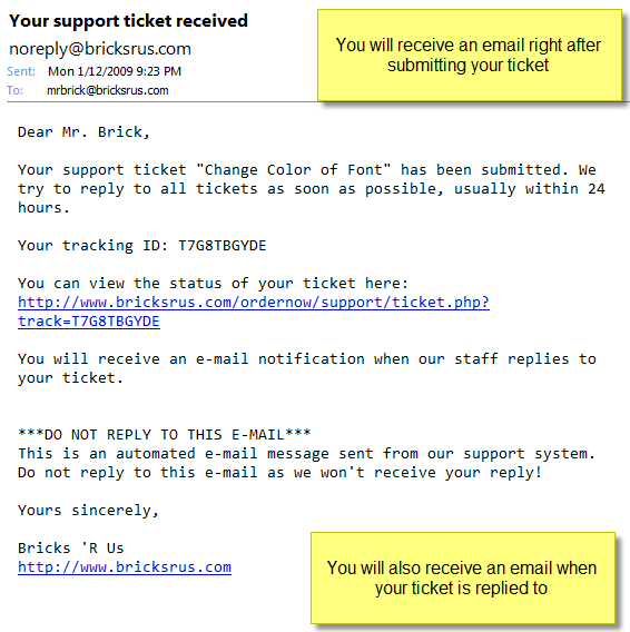 Bricks 'R Us | Submit New Ticket