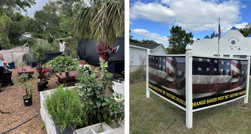 American Legion Orange Baker Post 187 Legacy Walk at American Legion Orange Baker Post 187