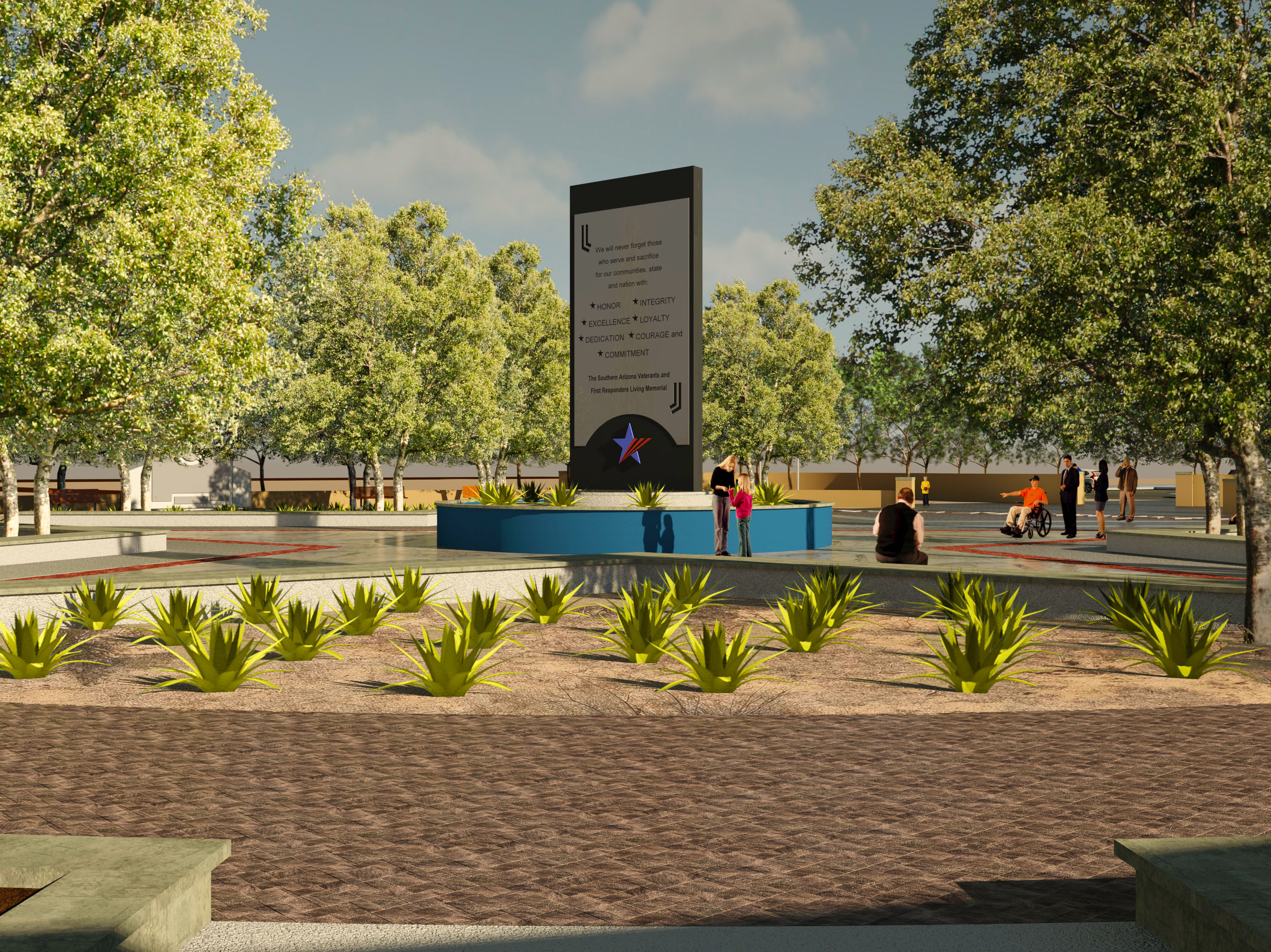 Arizona Heroes Memorial "Buy your forever brick for your hero today".