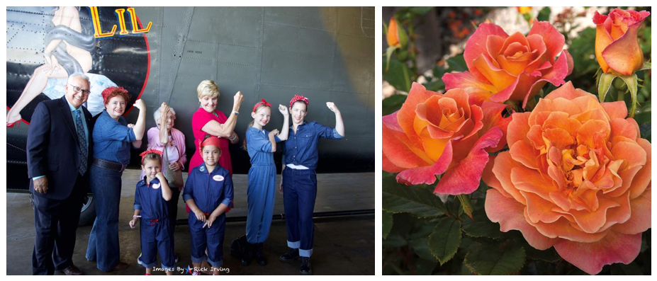 American Rosie the Riveter Association - Fort Worth Chapter Rosie the Riveter Memorial Rose Garden at Vintage Flying Museum
