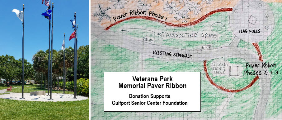 Gulfport Senior Center Foundation Veteran’s Park Memorial Ribbon Campaign