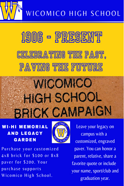 Wicomico High School Alumni Association Wi-Hi Memorial and Legacy Garden Brick Fundraiser