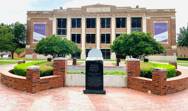 Wiley University Heman Marion Sweatt Walking Plaza!