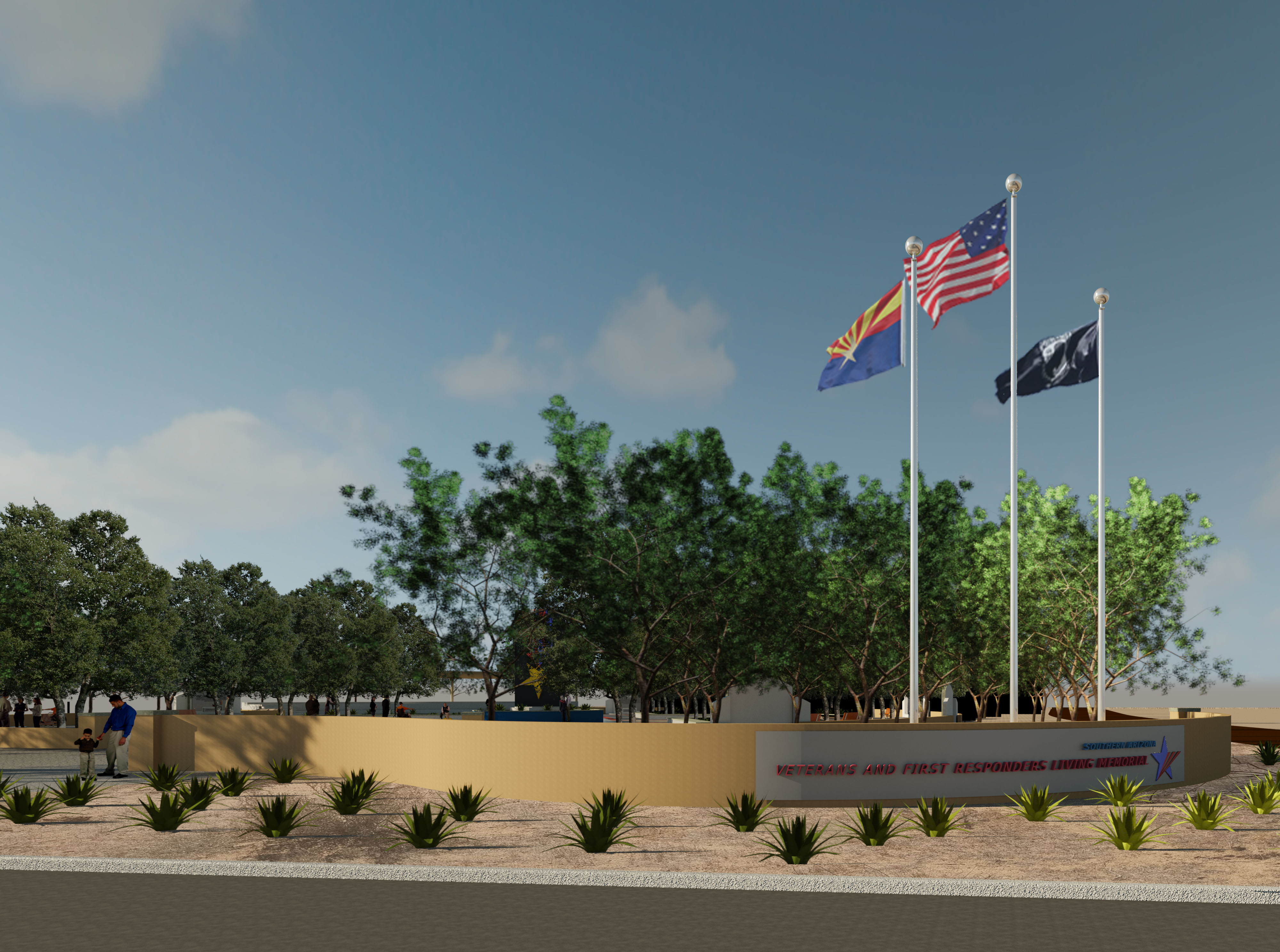 Arizona Heroes Memorial "Buy your forever brick for your hero today".