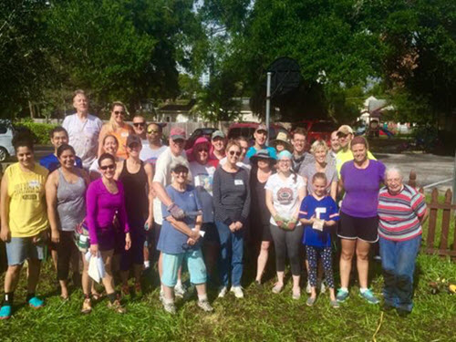 Lake Eola Heights Community Garden Engraved Garden Brick Drive