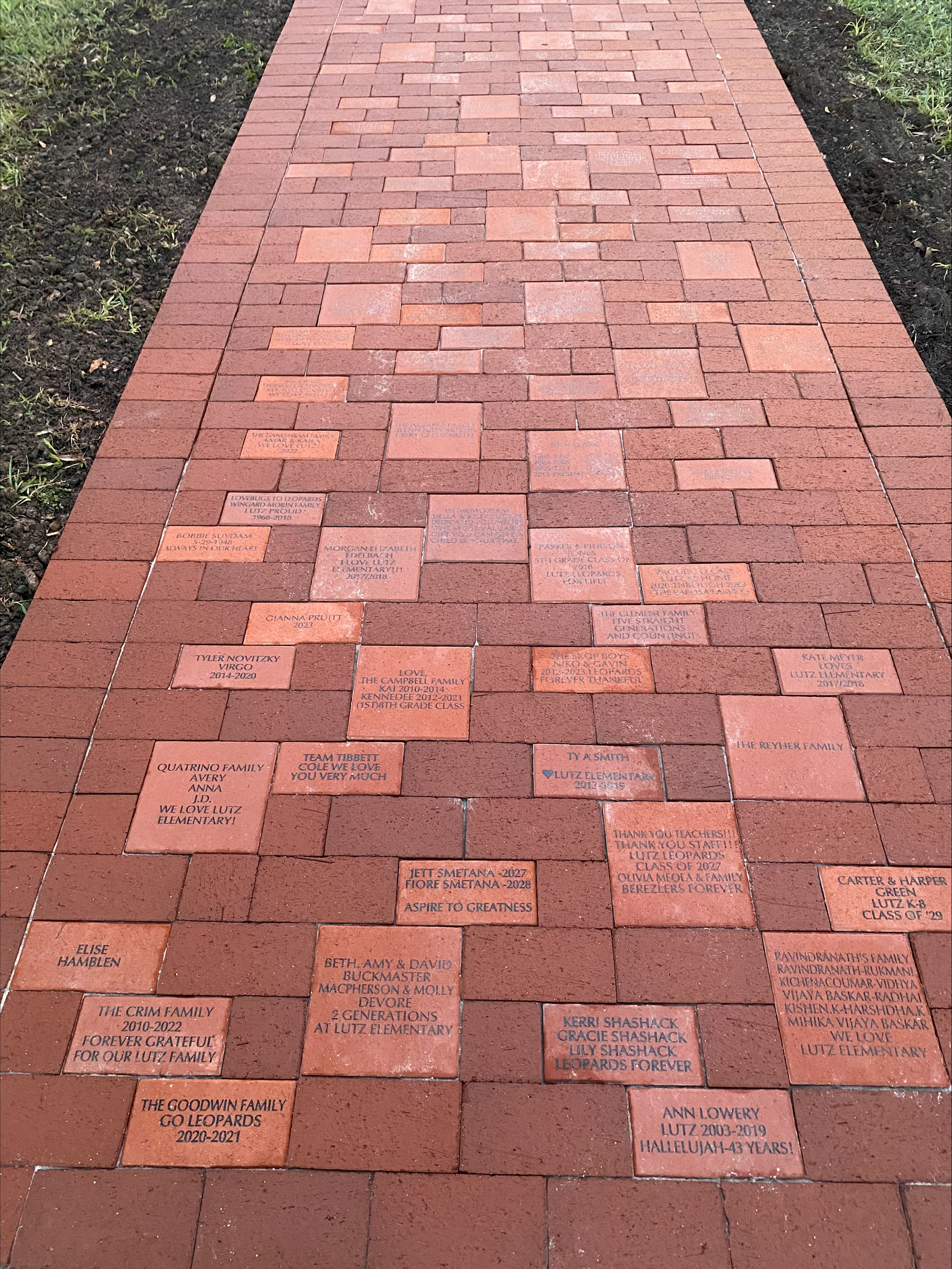 Lutz K8 PTSA Lutz Legacy Bricks