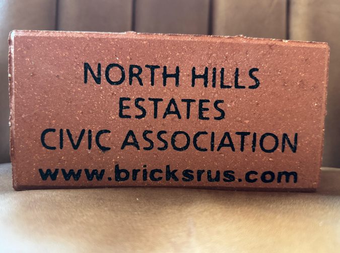 North Hills Estates Civic Association Brick Drive '25