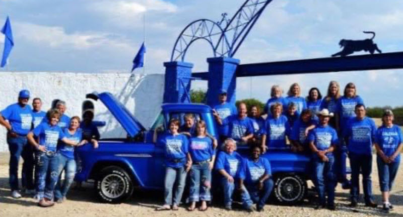 Coleman High School Class of 76 ANNOUNCING THE BLUECAT WALK at HUFFORD FIELD STADIUM