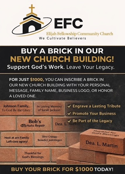 Elijah Fellowship Community Church Building Fundraiser