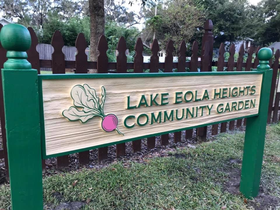 Lake Eola Heights Community Garden Engraved Garden Brick Drive