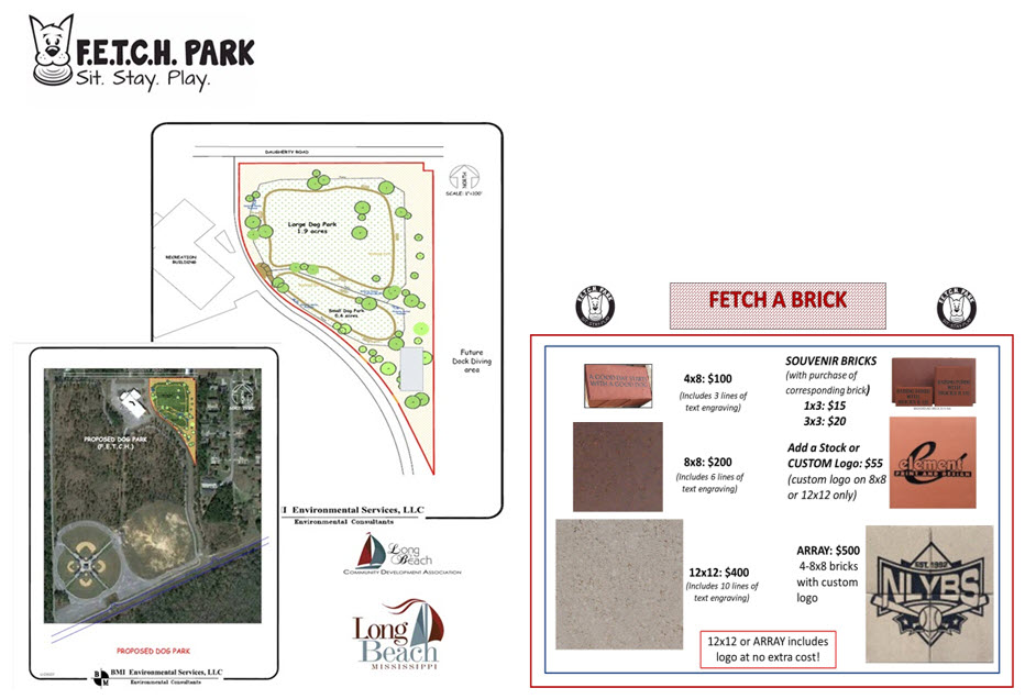 FETCH Dog Park FETCH a Brick Paver Program