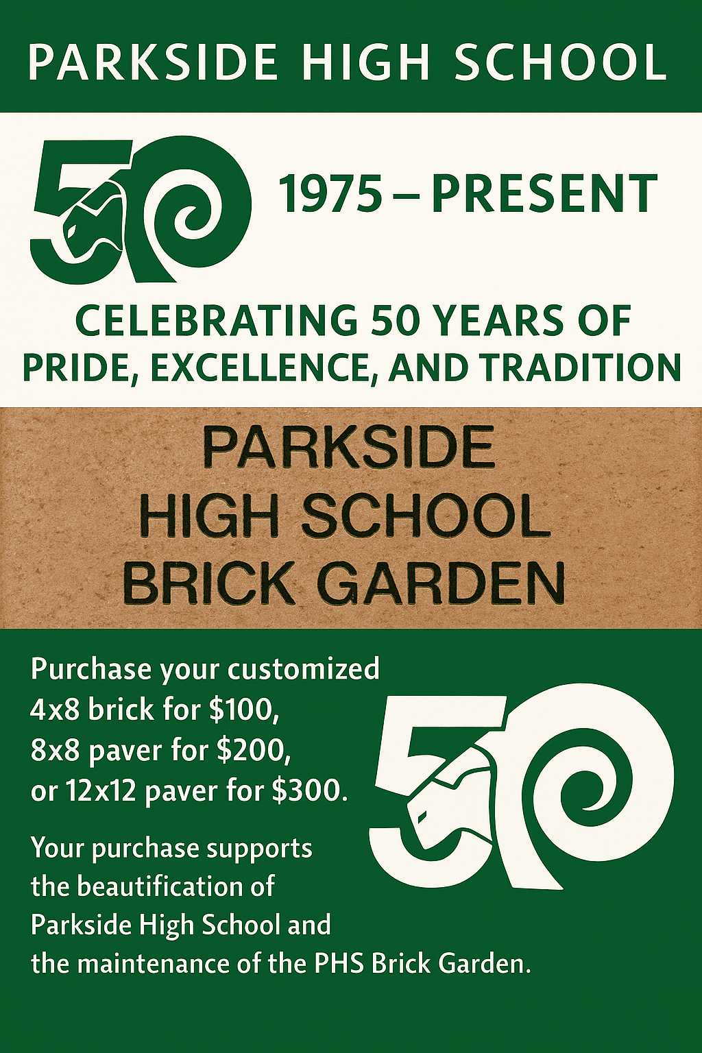 Parkside High School Parkside High School Brick Garden