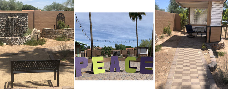 New Vision Center for Spiritual Living Completing our Peace & Meditation Garden