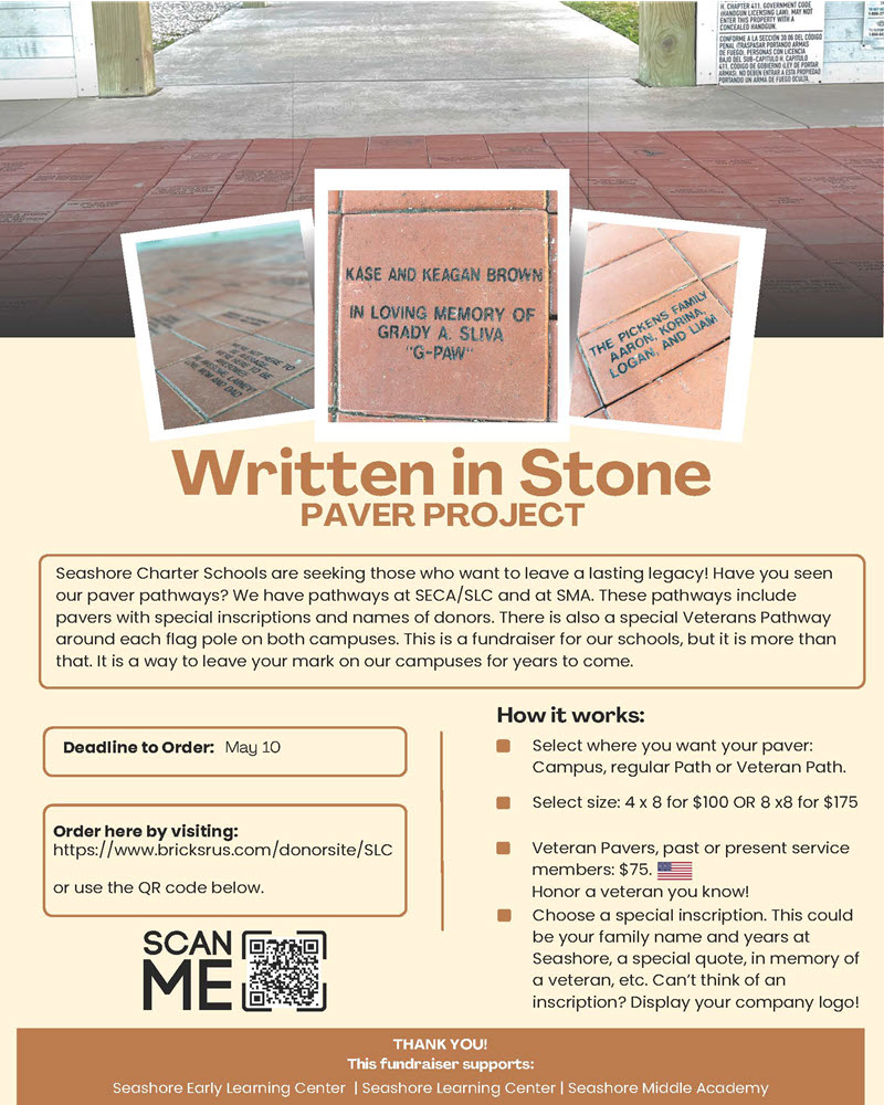 Seashore Charter Schools Buy A Brick Program