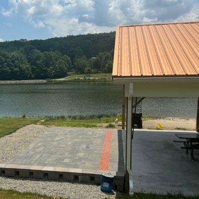 Anglers Club of Clairton New pavillion and expanded beach area