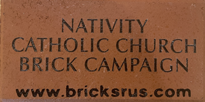Nativity Catholic Church Nativity Brick and Bench Fundraiser