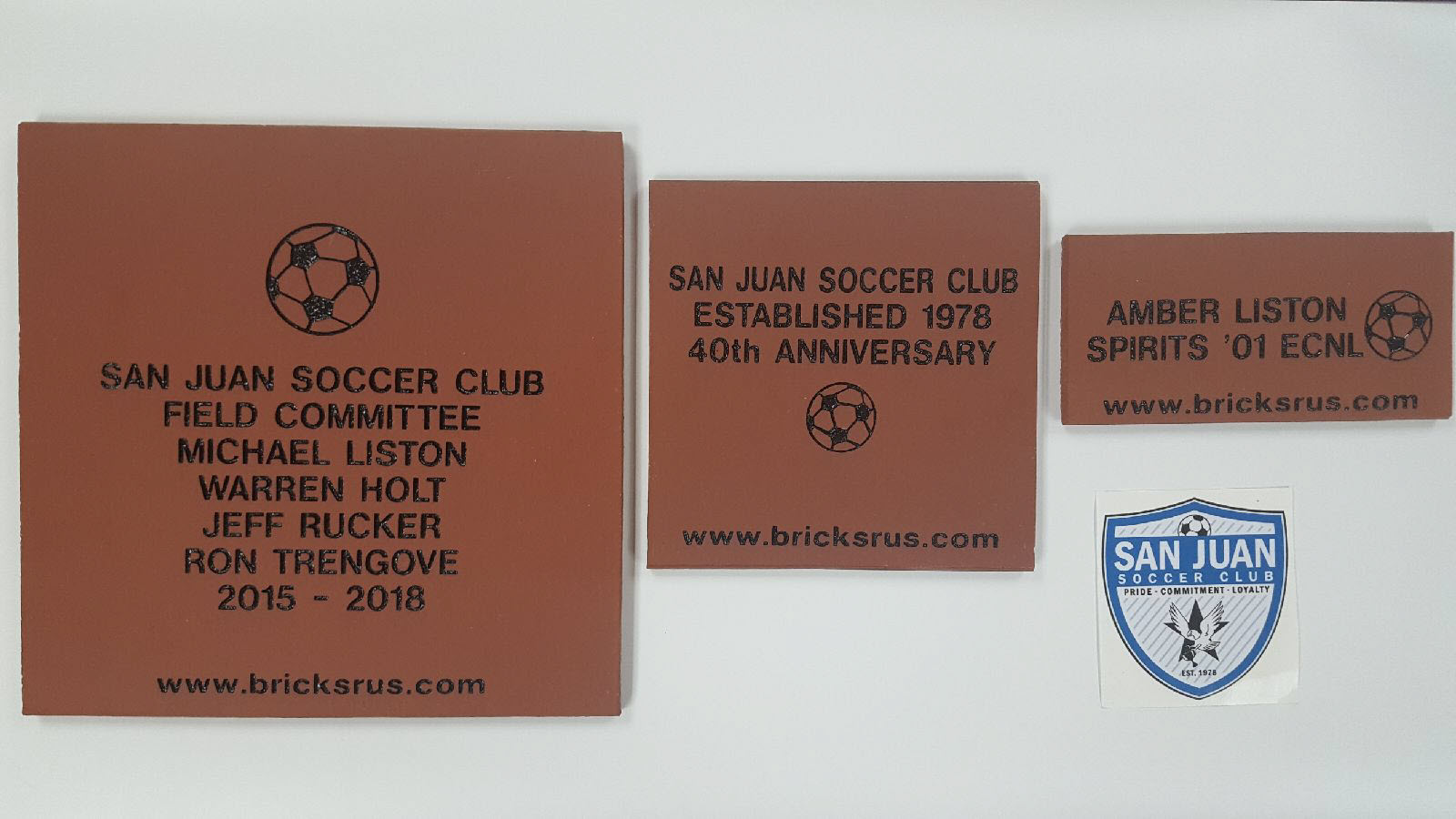 San Juan Soccer Club Kilgore Field Complex Buy-a-Brick Program