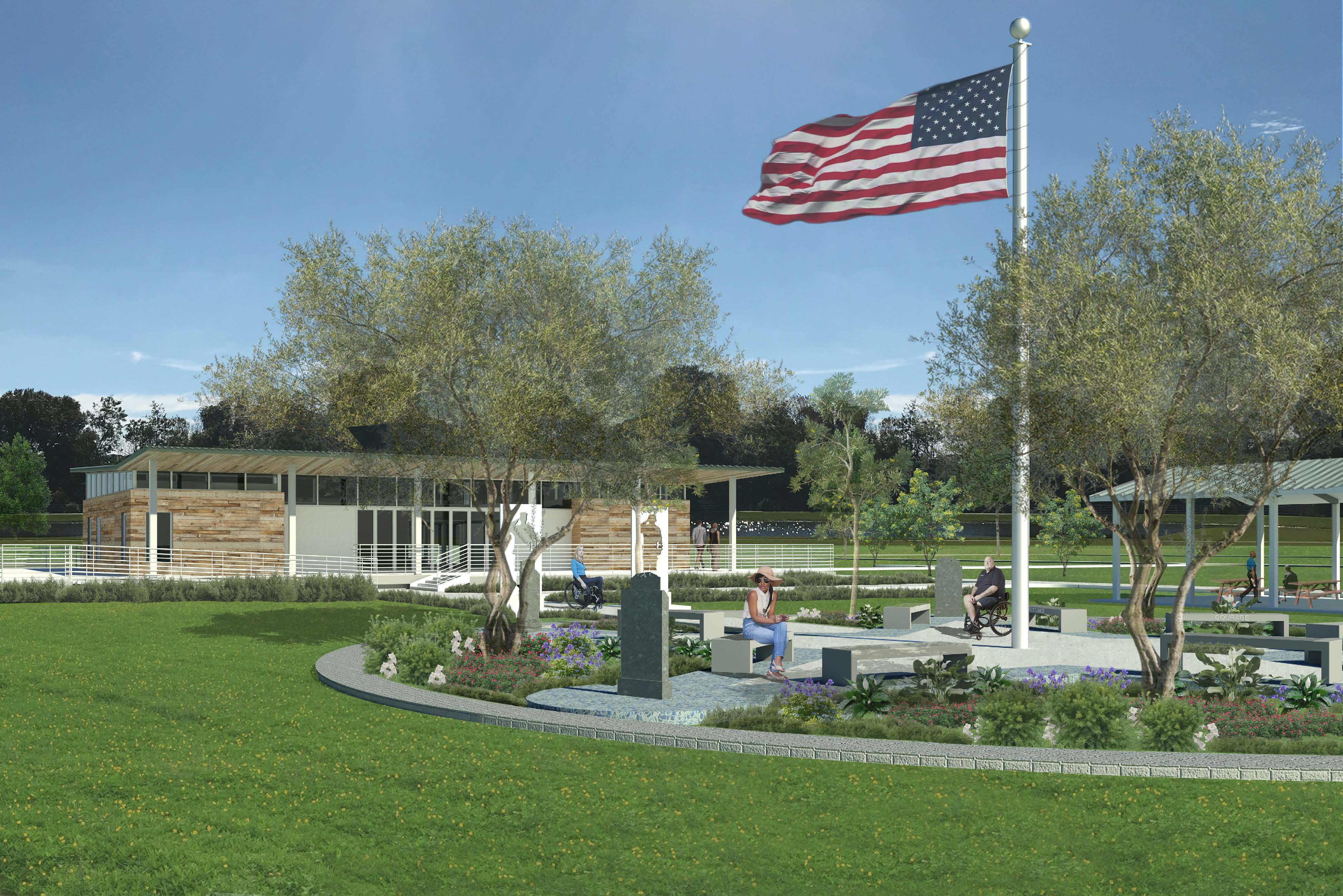 Wounded Warriors Abilities Ranch WWAR Memorial Garden at Lurie Park