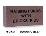 Standard engraved havana red brick