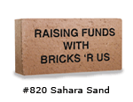 Standard engraved sahara sand brick