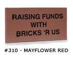 Quarry mayflower engraved red brick