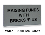 Quarry puritan gray engraved brick