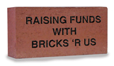 Engraved standard finished red brick