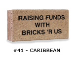Finished engraved caribbean brick