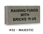 Finished engraved majestic brick