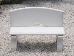 Custom Concrete Bench with Back