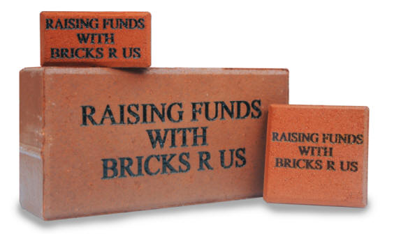 Engraved custom donor bricks