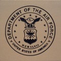 Engraved department of the air force logo brick