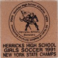 Engraved herricks high school logo brick