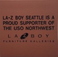 Engraved lazboy logo brick