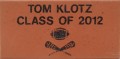 Engraved tom klotz logo brick