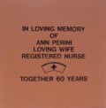 Engraved ann perini logo brick