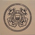 Engraved coast gaurd logo brick