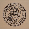 Engraved navy logo brick